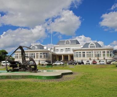 Ostrov Mauritius a radnice ve městě Rose Hill