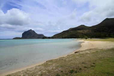 Pláž Blue Bay na ostrově Mauritius