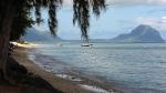 Mauritius s pláží u letoviska Flic en Flac