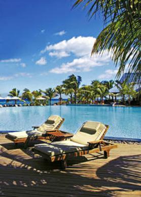 Mauritius a hotel Beachcomber Le Victoria s terasou